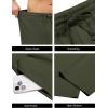imageCOOFANDY Mens Yoga Pants Casual Elastic Waist Drawstring Jogger Sweatpants Open Bottom Lounge PantsDark Green