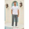 imageCOOFANDY Mens Yoga Pants Casual Elastic Waist Drawstring Jogger Sweatpants Open Bottom Lounge PantsGrey