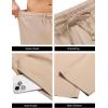 imageCOOFANDY Mens Yoga Pants Casual Elastic Waist Drawstring Jogger Sweatpants Open Bottom Lounge PantsKhaki