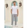 imageCOOFANDY Mens Yoga Pants Casual Elastic Waist Drawstring Jogger Sweatpants Open Bottom Lounge PantsLight Grey