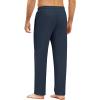 imageCOOFANDY Mens Yoga Pants Casual Elastic Waist Drawstring Jogger Sweatpants Open Bottom Lounge PantsNavy Blue
