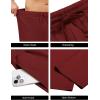imageCOOFANDY Mens Yoga Pants Casual Elastic Waist Drawstring Jogger Sweatpants Open Bottom Lounge PantsWine Red