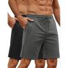imageCOOFANDY Mens Athletic Shorts Loosefit Training Shorts Relaxed Fit Gym Shorts2 Black Dark Grey