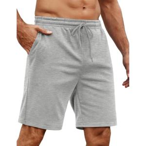 imageCOOFANDY Mens Athletic Shorts Loosefit Training Shorts Relaxed Fit Gym Shorts1 Light Grey