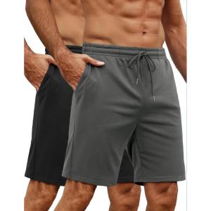 imageCOOFANDY Mens Athletic Shorts Loosefit Training Shorts Relaxed Fit Gym Shorts2 Black Dark Grey
