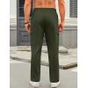 imageCOOFANDY Mens Casual Cargo Pants Relaxed Fit Outdoor Hiking Pants Cotton Drawstring Sweatpants with PocketsArmy Green