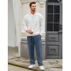 imageCOOFANDY Mens Casual Cargo Pants Relaxed Fit Outdoor Hiking Pants Cotton Drawstring Sweatpants with PocketsBlue