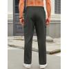 imageCOOFANDY Mens Casual Cargo Pants Relaxed Fit Outdoor Hiking Pants Cotton Drawstring Sweatpants with PocketsDark Gray