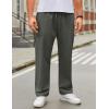 imageCOOFANDY Mens Casual Cargo Pants Relaxed Fit Outdoor Hiking Pants Cotton Drawstring Sweatpants with PocketsDark Gray