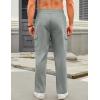 imageCOOFANDY Mens Casual Cargo Pants Relaxed Fit Outdoor Hiking Pants Cotton Drawstring Sweatpants with PocketsLight Grey