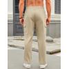 imageCOOFANDY Mens Casual Cargo Pants Relaxed Fit Outdoor Hiking Pants Cotton Drawstring Sweatpants with PocketsLight Khaki