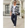 imageCOOFANDY Mens Casual Cargo Pants Relaxed Fit Outdoor Hiking Pants Cotton Drawstring Sweatpants with PocketsNavy Blue