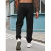 imageCOOFANDY Mens Corduroy Pants Casual Drawstring Trousers Elastic Waist Fashion Tapered Streetwear Joggers with PocketsBlack