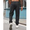 imageCOOFANDY Mens Corduroy Pants Casual Drawstring Trousers Elastic Waist Fashion Tapered Streetwear Joggers with PocketsDark Grey