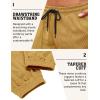 imageCOOFANDY Mens Corduroy Pants Casual Drawstring Trousers Elastic Waist Fashion Tapered Streetwear Joggers with PocketsGinger Yellow