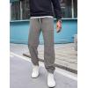 imageCOOFANDY Mens Corduroy Pants Casual Drawstring Trousers Elastic Waist Fashion Tapered Streetwear Joggers with PocketsLight Grey