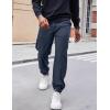imageCOOFANDY Mens Corduroy Pants Casual Drawstring Trousers Elastic Waist Fashion Tapered Streetwear Joggers with PocketsNavy Blue