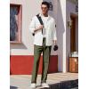 imageCOOFANDY Mens Dress Pants Expandable Waist Wrinkle Free Suit Pants Flat Front Casual Dress SlacksArmy Green