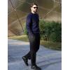 imageCOOFANDY Mens Dress Pants Expandable Waist Wrinkle Free Suit Pants Flat Front Casual Dress SlacksBlack