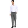 imageCOOFANDY Mens Dress Pants Expandable Waist Wrinkle Free Suit Pants Flat Front Casual Dress SlacksDark Grey