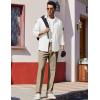 imageCOOFANDY Mens Dress Pants Expandable Waist Wrinkle Free Suit Pants Flat Front Casual Dress SlacksDark Khaki