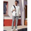 imageCOOFANDY Mens Dress Pants Expandable Waist Wrinkle Free Suit Pants Flat Front Casual Dress SlacksLight Grey