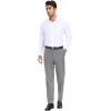 imageCOOFANDY Mens Dress Pants Expandable Waist Wrinkle Free Suit Pants Flat Front Casual Dress SlacksLight Grey