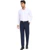 imageCOOFANDY Mens Dress Pants Expandable Waist Wrinkle Free Suit Pants Flat Front Casual Dress SlacksNavy Blue