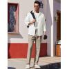 imageCOOFANDY Mens Dress Pants Expandable Waist Wrinkle Free Suit Pants Flat Front Casual Dress SlacksTan