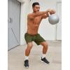 imageCOOFANDY Mens Workout Gym Shorts Mesh Athletic Shorts Lightweight Quick Dry Training Short Pants with PocketsArmy Green1 Pack of 1