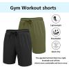 imageCOOFANDY Mens Workout Gym Shorts Mesh Athletic Shorts Lightweight Quick Dry Training Short Pants with PocketsBlackArmy Green