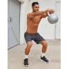 imageCOOFANDY Mens Workout Gym Shorts Mesh Athletic Shorts Lightweight Quick Dry Training Short Pants with PocketsBlackDark Grey