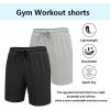 imageCOOFANDY Mens Workout Gym Shorts Mesh Athletic Shorts Lightweight Quick Dry Training Short Pants with PocketsBlackLight Grey