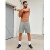 imageCOOFANDY Mens Workout Gym Shorts Mesh Athletic Shorts Lightweight Quick Dry Training Short Pants with PocketsBlackLight Grey