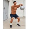 imageCOOFANDY Mens Workout Gym Shorts Mesh Athletic Shorts Lightweight Quick Dry Training Short Pants with PocketsBlackNavy Blue