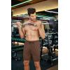 imageCOOFANDY Mens Workout Gym Shorts Mesh Athletic Shorts Lightweight Quick Dry Training Short Pants with PocketsBrown1 Pack of 1