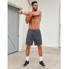 imageCOOFANDY Mens Workout Gym Shorts Mesh Athletic Shorts Lightweight Quick Dry Training Short Pants with PocketsDark Grey1 Pack of 1
