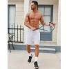 imageCOOFANDY Mens Workout Gym Shorts Mesh Athletic Shorts Lightweight Quick Dry Training Short Pants with PocketsWhite1 Pack of 1