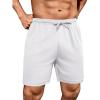 imageCOOFANDY Mens Workout Gym Shorts Mesh Athletic Shorts Lightweight Quick Dry Training Short Pants with PocketsWhite1 Pack of 1