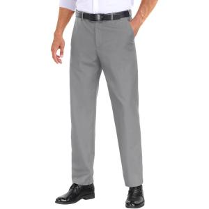 imageCOOFANDY Mens Dress Pants Expandable Waist Wrinkle Free Suit Pants Flat Front Casual Dress SlacksLight Grey
