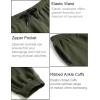 imageCOOFANDY Mens Jogger Sweatpants Workout Athletic Sweatpants Casual Pants with Zipper Pockets2 Pack BlackArmy Green