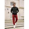 imageCOOFANDY Mens Jogger Sweatpants Workout Athletic Sweatpants Casual Pants with Zipper Pockets2 Pack BlackDark Red