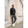 imageCOOFANDY Mens Jogger Sweatpants Workout Athletic Sweatpants Casual Pants with Zipper PocketsDark Grey
