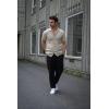 imageCOOFANDY Mens Casual Cotton Pants Regular Fit Elastic Waist Drawstring Twill Pants Straight Leg Chino PantsBlack