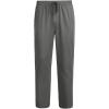 imageCOOFANDY Mens Casual Cotton Pants Regular Fit Elastic Waist Drawstring Twill Pants Straight Leg Chino PantsDark Grey