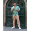 imageCOOFANDY Mens Casual Cotton Pants Regular Fit Elastic Waist Drawstring Twill Pants Straight Leg Chino PantsKhaki