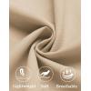 imageCOOFANDY Mens Casual Linen Pants Lightweight Summer Beach Pant Loose Fit Drawstring Elastic Waist TrousersLight Khaki