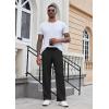 imageCOOFANDY Mens Casual Sweatpants Open Bottom Lounge Pants Drawstring Sweat Pants Joggers with Pockets2 Pack Dark GreyBlack