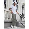 imageCOOFANDY Mens Casual Sweatpants Open Bottom Lounge Pants Drawstring Sweat Pants Joggers with Pockets2 Pack Dark GreyBlack