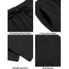 imageCOOFANDY Mens Casual Sweatpants Open Bottom Lounge Pants Drawstring Sweat Pants Joggers with Pockets2 Pack WhiteBlack